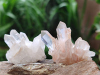 Natural Clear Quartz Crystal Clusters x 70 From Madagascar