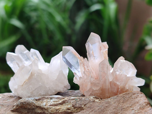 Natural Clear Quartz Crystal Clusters x 70 From Madagascar