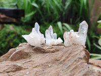 Natural Clear Quartz Crystal Clusters x 70 From Madagascar
