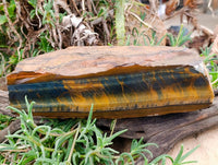 Natural Large Golden Blue Tigers Eye Slab x 1 From Prieska, South Africa