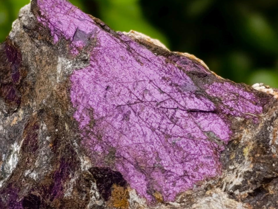 Natural Metallic Purpurite Specimens x 5 From Erongo, Namibia
