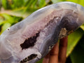 Polished Amethyst Agate Geodes x 2 From Madagascar