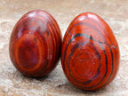 Polished Red Jasper Eggs x 12 From Madagascar