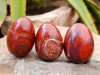 Polished Red Jasper Eggs x 12 From Madagascar