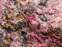 Natural Large Rhodonite Cobbed Specimen x 1 From Rhusinga, Zimbabwe