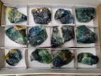 Natural Watermelon Fluorite Cobbed Specimens x 12 From Uis, Namibia