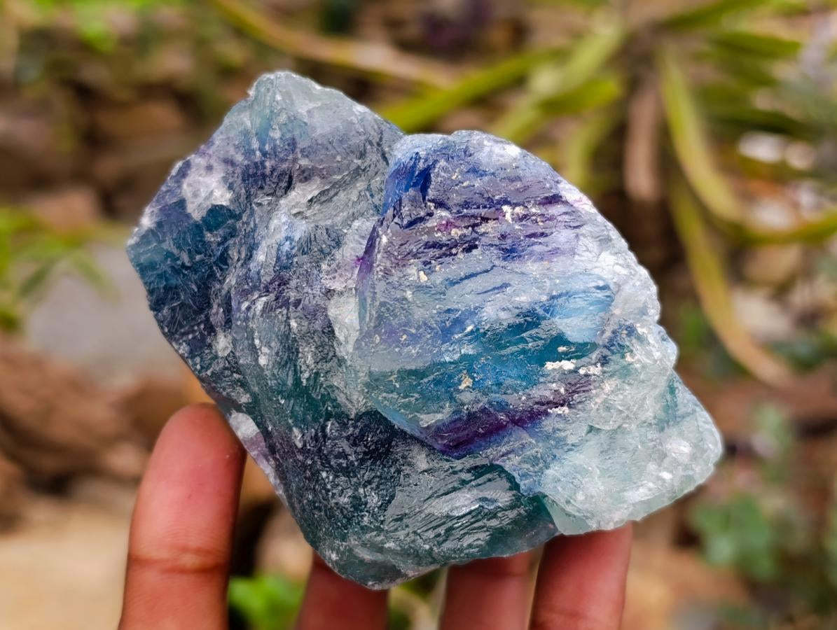Natural Watermelon Fluorite Cobbed Specimens x 12 From Uis, Namibia
