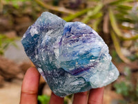 Natural Watermelon Fluorite Cobbed Specimens x 12 From Uis, Namibia