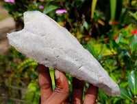 Natural Large Drusy Quartz Coated Spearhead Calcite Specimens x 4 From Alberts Mountain, Lesotho