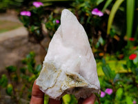 Natural Large Drusy Quartz Coated Spearhead Calcite Specimens x 4 From Alberts Mountain, Lesotho