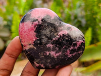 Polished Rhodonite Hearts x 4 From Ambindavato, Madagascar