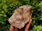 Natural Smokey Phantom Quartz Clusters x 3 From Luena, Congo