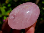 Polished Rose Quartz Palm Stones x 20 From Madagascar