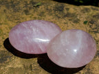 Polished Rose Quartz Palm Stones x 20 From Madagascar