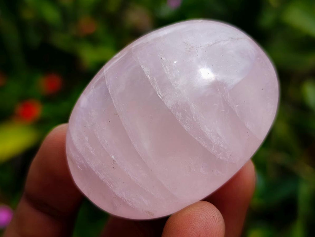 Polished Rose Quartz Palm Stones x 20 From Madagascar