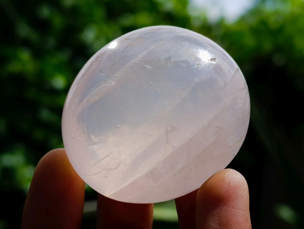 Polished Rose Quartz Palm Stones x 20 From Madagascar