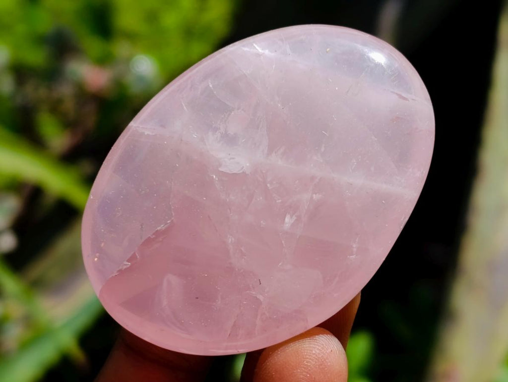 Polished Rose Quartz Palm Stones x 20 From Madagascar