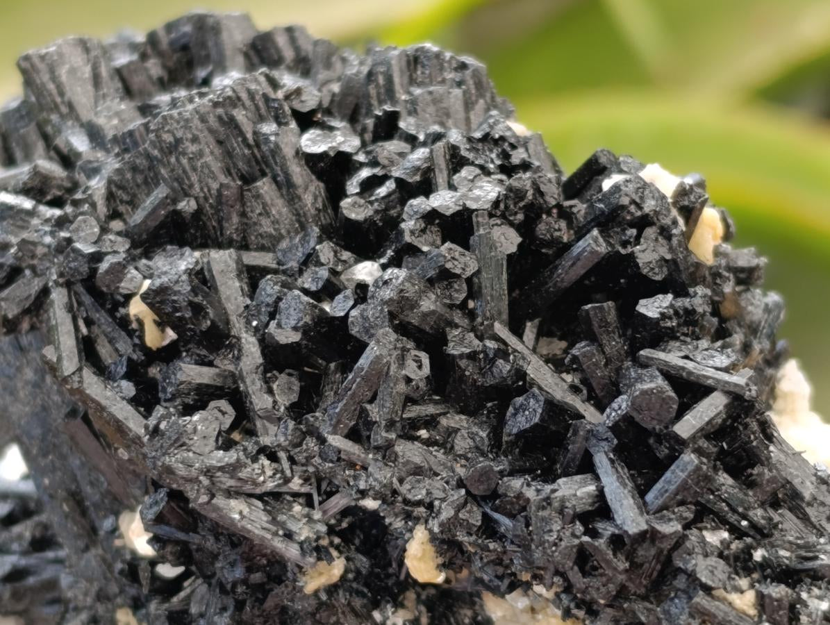 Natural Schorl Black Tourmaline with Vermiculite x 3 From Erongo, Namibia