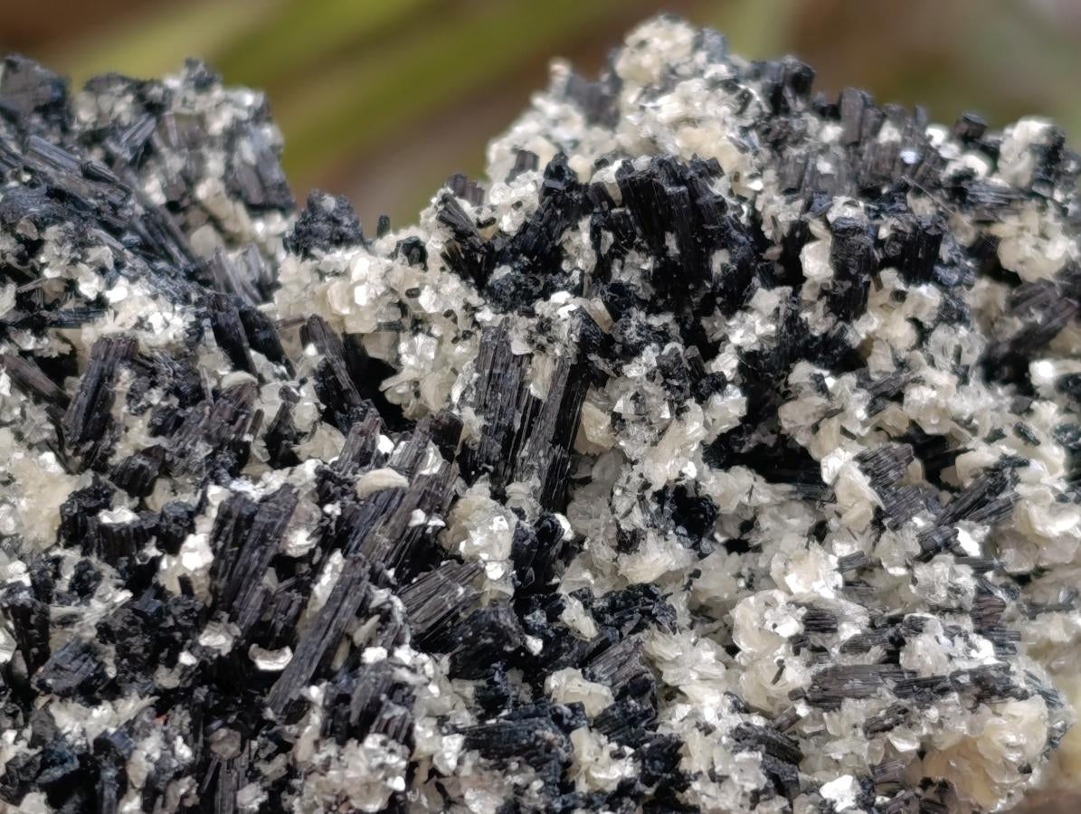 Natural Schorl Black Tourmaline with Vermiculite x 3 From Erongo, Namibia