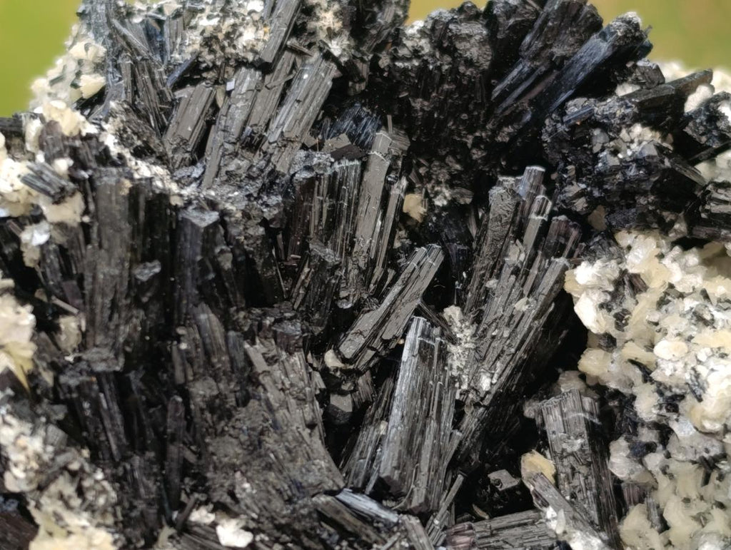Natural Schorl Black Tourmaline with Vermiculite x 3 From Erongo, Namibia
