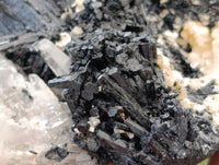 Natural Schorl Black Tourmaline with Vermiculite x 3 From Erongo, Namibia