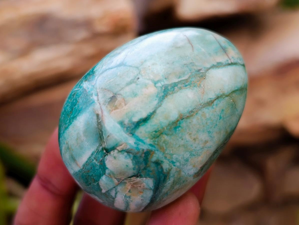 Polished Verdite Eggs x 12 From Zimbabwe