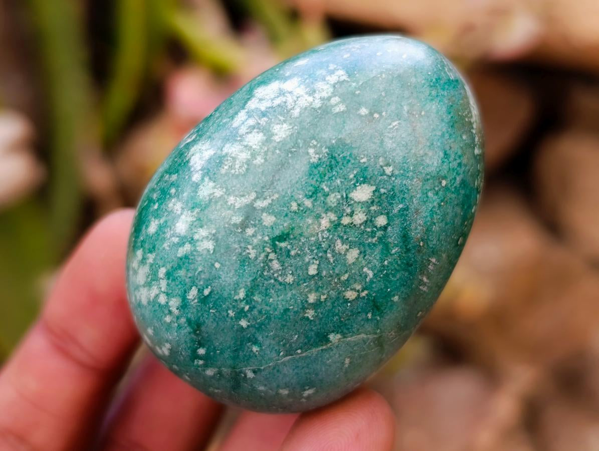 Polished Verdite Eggs x 12 From Zimbabwe