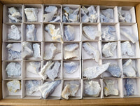 Natural Etched Blue Chalcedony Geodes x 59 From Nsanje, Malawi