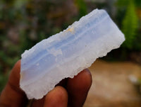 Natural Etched Blue Chalcedony Geodes x 59 From Nsanje, Malawi
