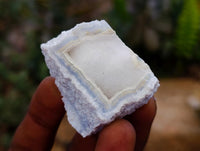 Natural Etched Blue Chalcedony Geodes x 59 From Nsanje, Malawi