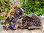 Natural Amethyst Agate Geodes And Plates x 12 From Zululand, South Africa