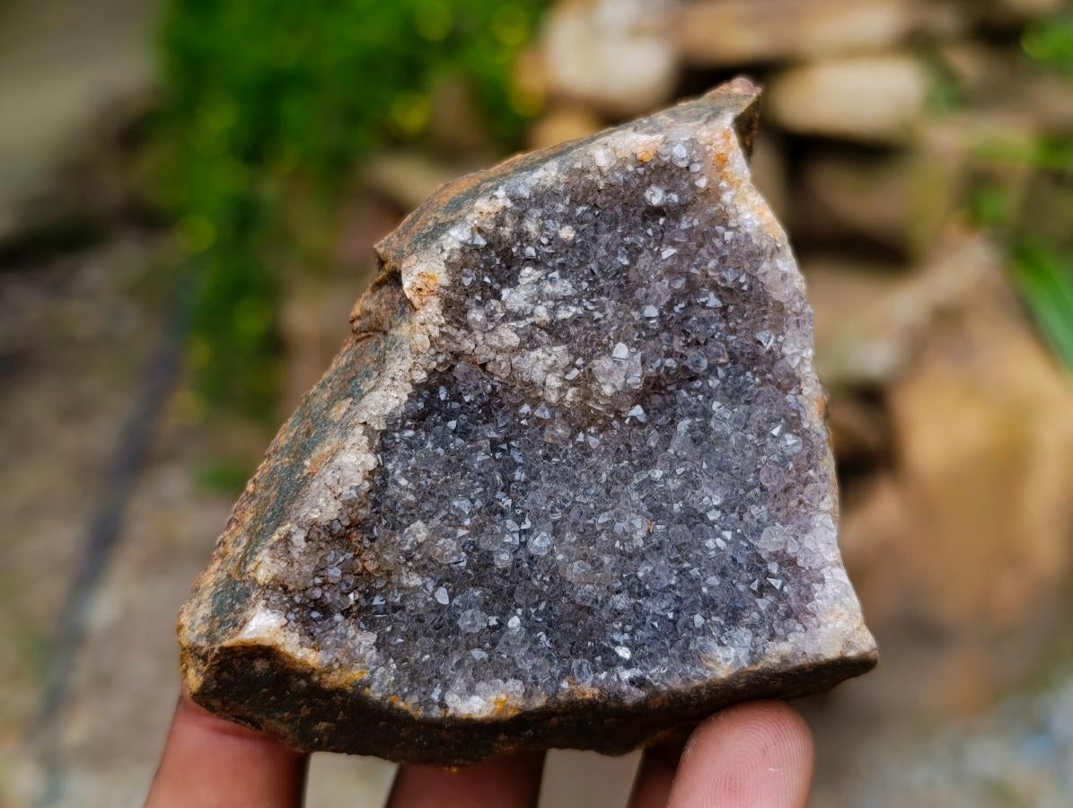 Natural Amethyst Agate Geodes And Plates x 12 From Zululand, South Africa