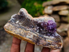 Natural Amethyst Agate Geodes And Plates x 12 From Zululand, South Africa
