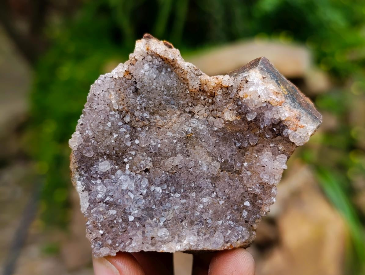 Natural Amethyst Agate Geodes And Plates x 12 From Zululand, South Africa