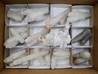 Natural Lesotho Drusy Quartz Snow Fingers Specimens x 12 From Alberts Mountain, Lesotho