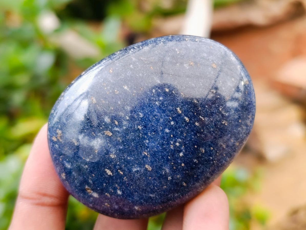 Polished Lazulite Galets x 12 From Madagascar