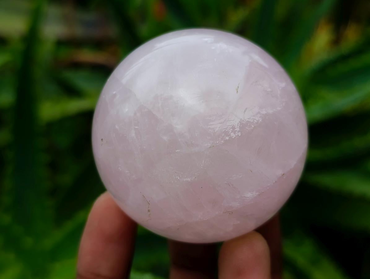 Polished Star Rose Quartz Spheres x 6 From Madagascar