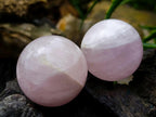 Polished Star Rose Quartz Spheres x 6 From Madagascar