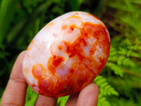 Polished Carnelian Agate Gemstone Galets x 12 From Madagascar