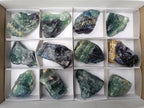 Natural Watermelon Fluorite Cobbed Specimens x 12 From Uis, Namibia