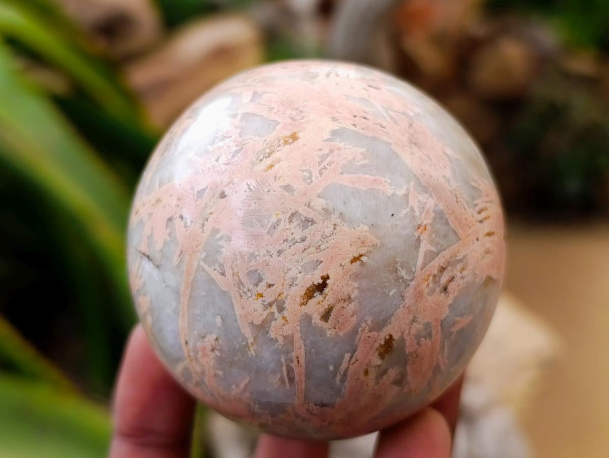 Polished Small Runestone Moonstone Feldspar Spheres x 8 From Zimbabwe