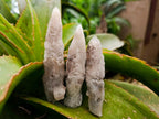 Natural Drusy Quartz Coated Calcite Spearhead Specimens x 12 From Alberts Mountain, Lesotho