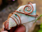 Hand Made Messina Quartz Copper Wire Wrapped Stone Pendants - Sold Per Piece - From Messina, South Africa
