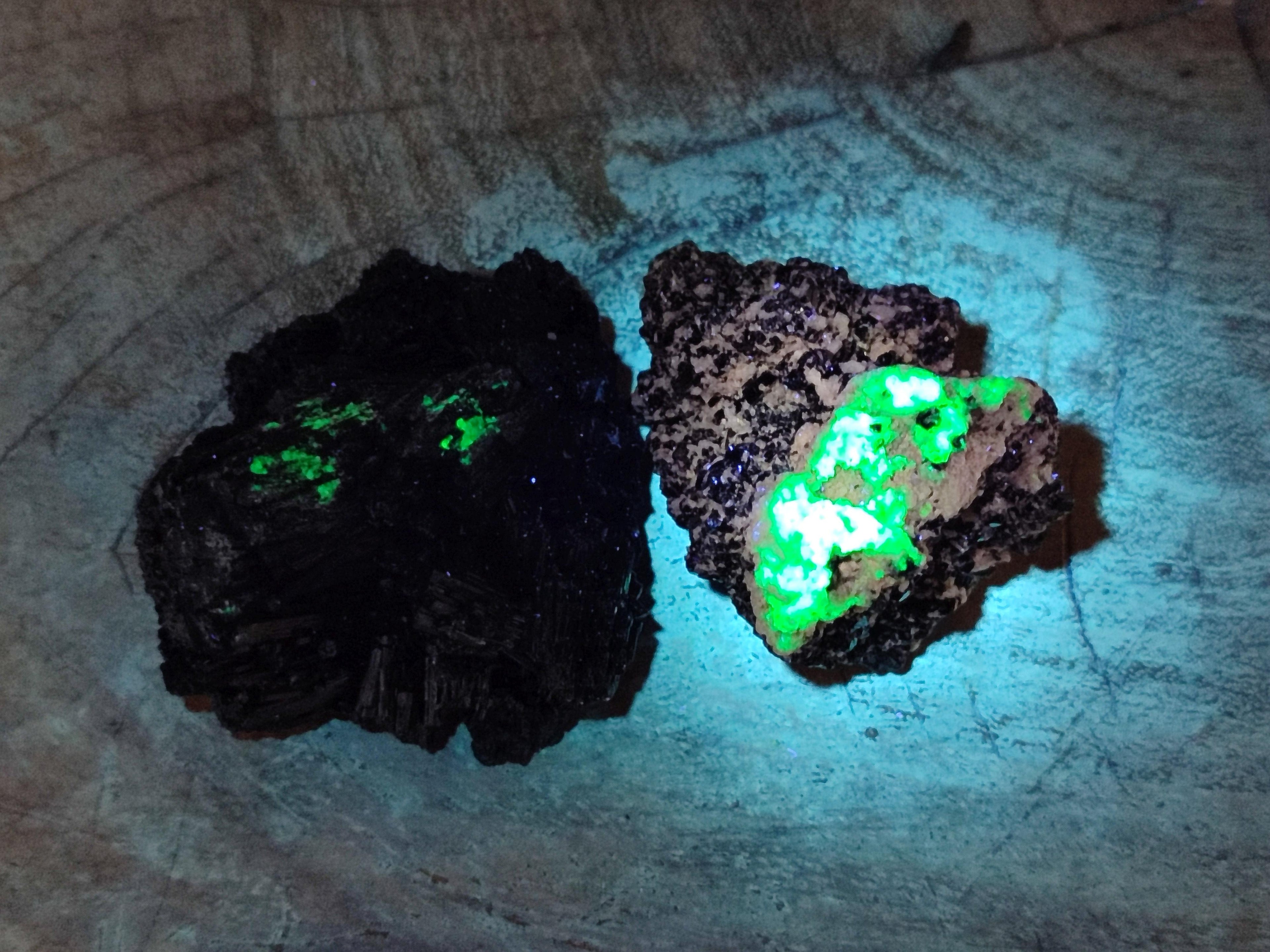 Natural Schorl Black Tourmaline with Hyalite Opal x 12 From Erongo, Namibia