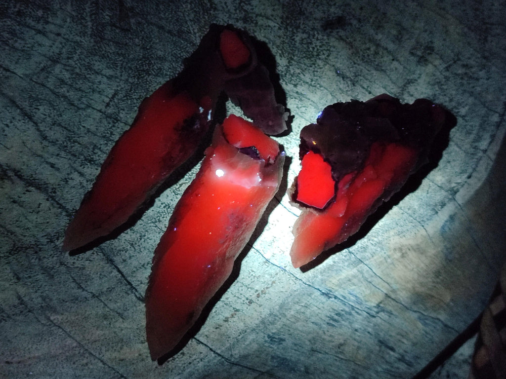 Natural Drusy Quartz Coated Spearhead Calcite Specimens x 20 From Alberts Mountain, Lesotho - Toprock Gemstones and Minerals 