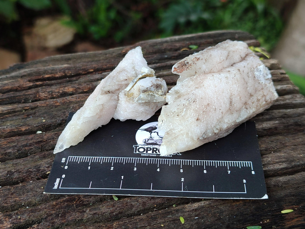 Natural Drusy Quartz Coated Spearhead Calcite Specimens x 20 From Alberts Mountain, Lesotho - Toprock Gemstones and Minerals 