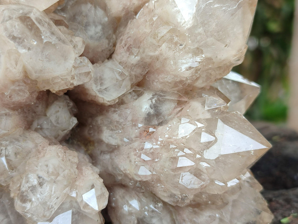 Natural XL Luena Cascading Smokey Phantom Quartz Cluster x 1 From Congo