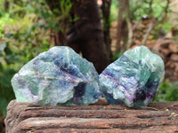 Natural Watermelon Fluorite Cobbed Specimens x 12 From Uis, Namibia
