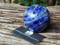 Polished Sodalite Spheres x 2 From Kunene River, Namibia