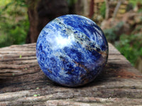 Polished Sodalite Spheres x 2 From Kunene River, Namibia